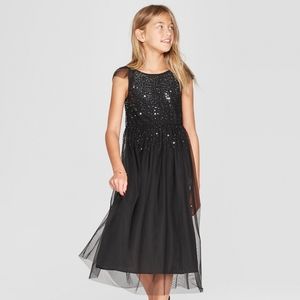 Black sequin dress